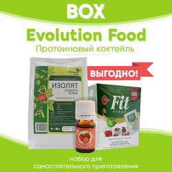 Набор для протеинового коктейля Клубника - BOX Evolution Food