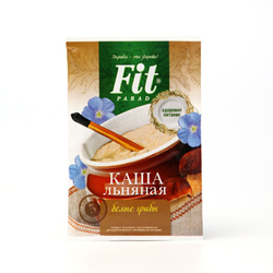 Пакет-саше Каша льняная быстрого приготовления «ФитПарад» «Белые грибы со сливочным сыром»